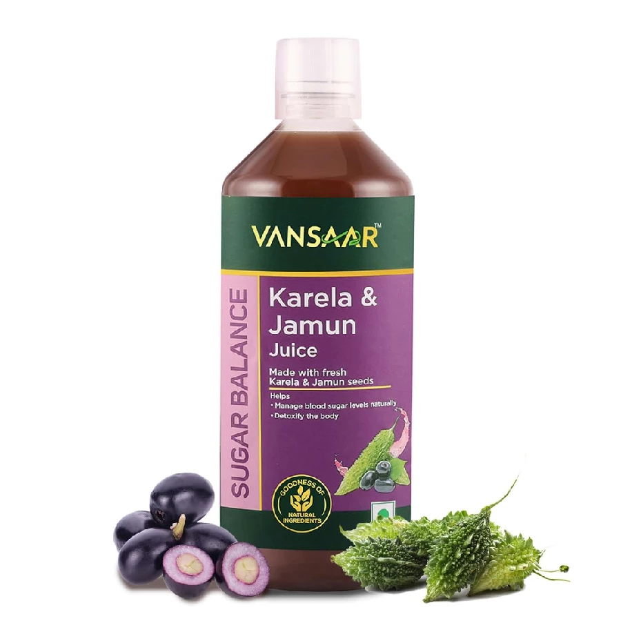 Vansaar Karela & Jamun Juice Suitable for diabetes & prediabetes care
