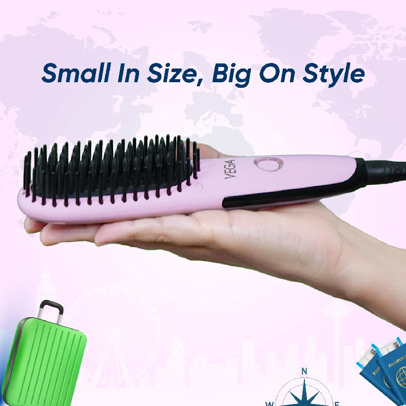 Vega Mini Hair Straightener Brush - Image 4