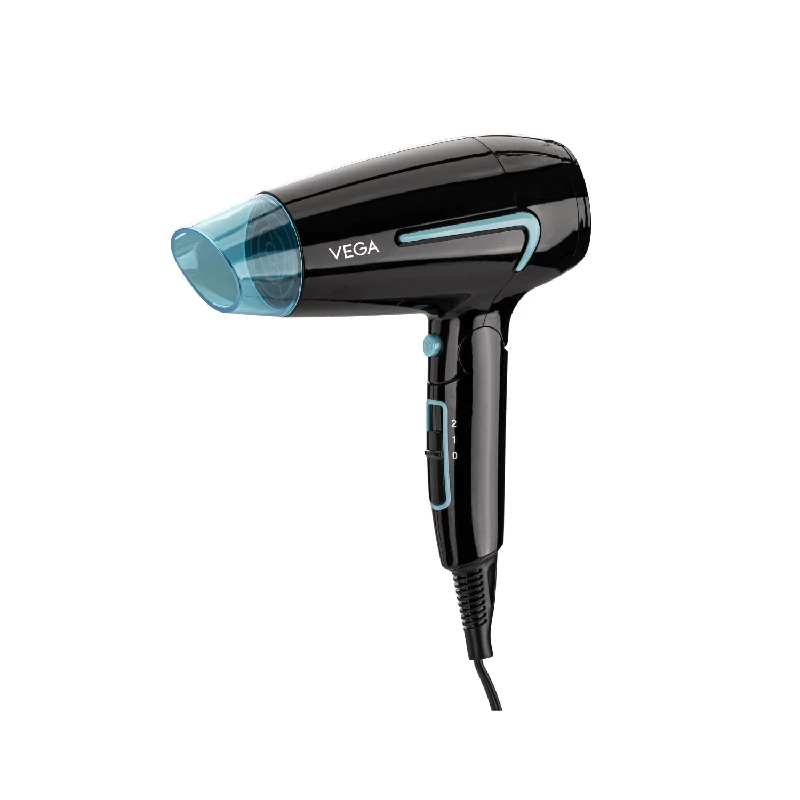 Vega U Style 1600 Watts Foldable Hair Dryer-Black Vega U Style 1600 Watts Foldable Hair Dryer-Black-Model No-VHDH-24