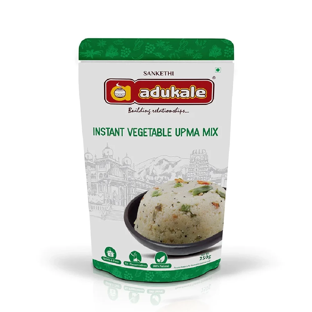 Vegetable Upma Mix | The Original Breakfast | Adukale Vegetable Upma Mix | The Original Breakfast | Adukale-Pack Size-250 g