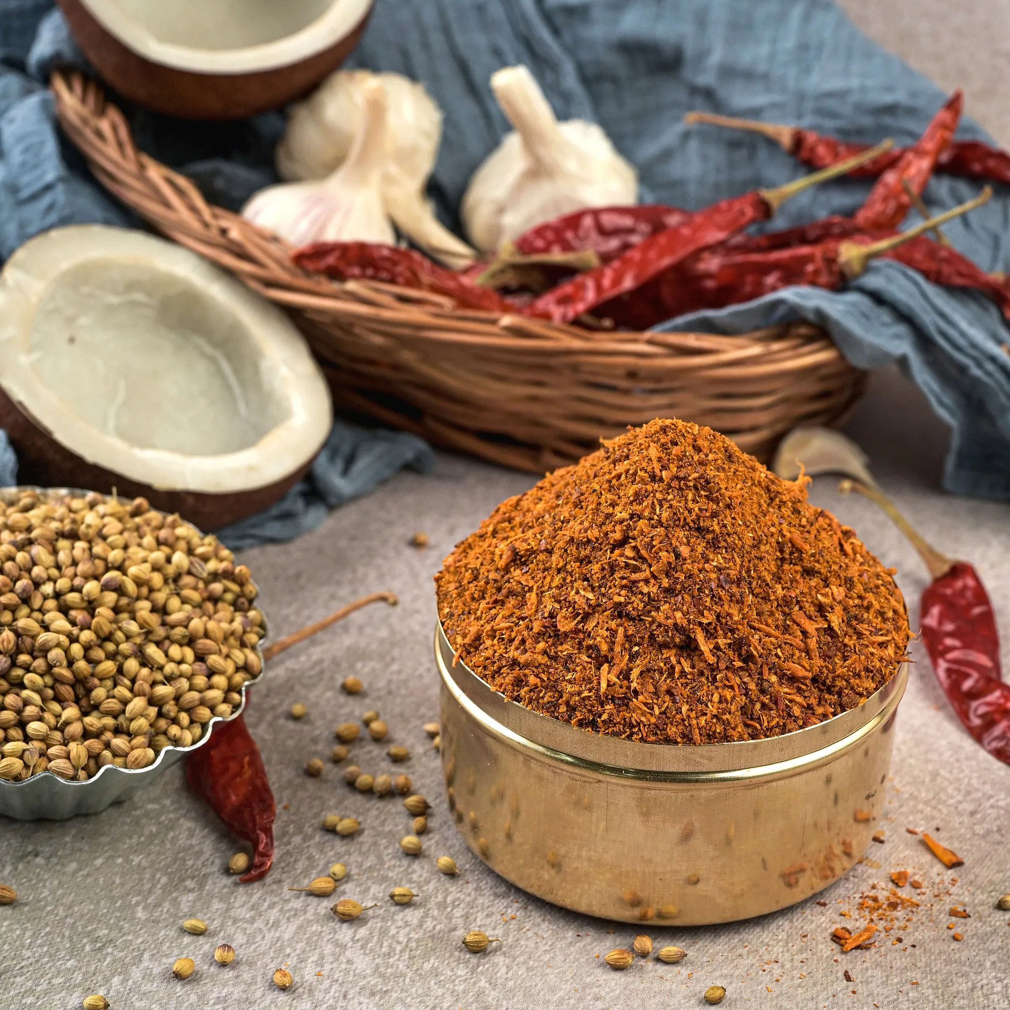 Vellanki Foods Kobbari Karam Podi (Coconut) Vellanki Foods Kobbari Karam Podi (Coconut)-Pack Size-250 g