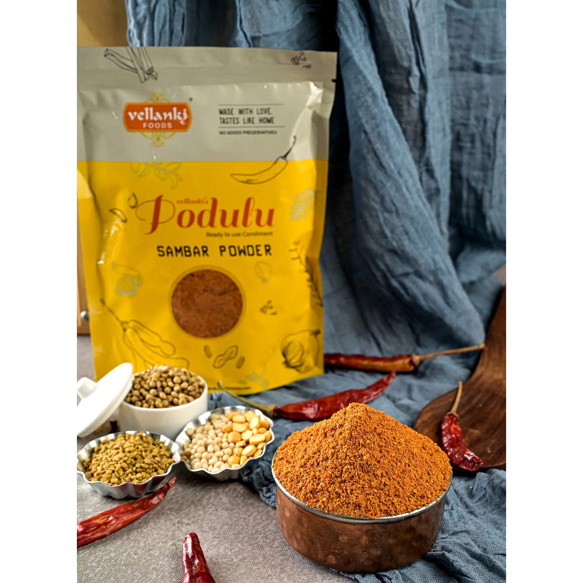 Vellanki Foods Sambar Podi (Sambar Powder) - Image 2