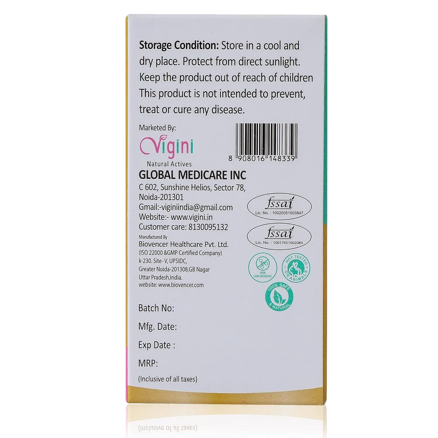 Vigini Natural Active Sound Sleep Capsules with Melatonin Tagar Brahmi - Image 6