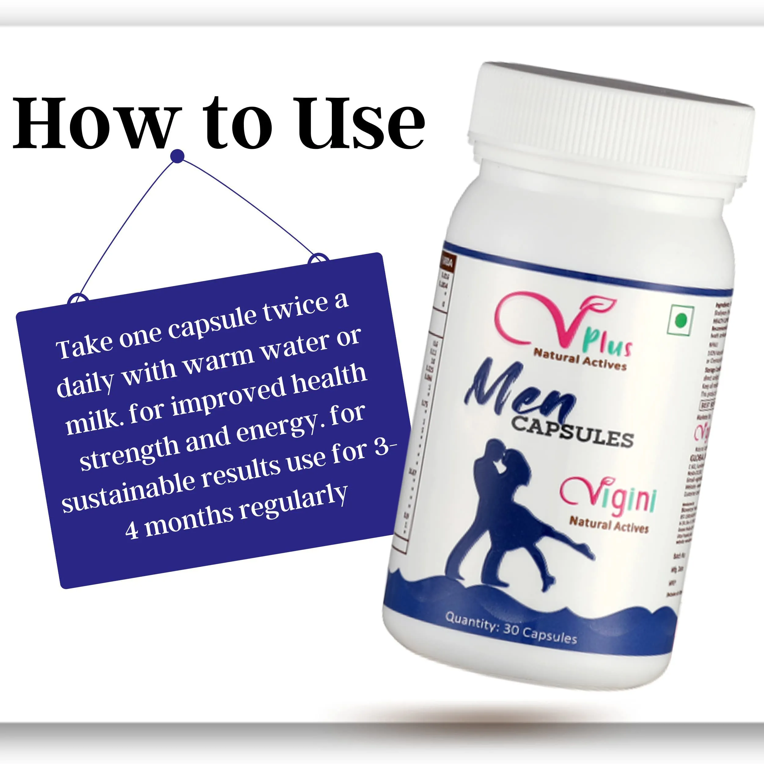 Vigini Natural Actives Men Capsules for Vitality Booster - Image 4