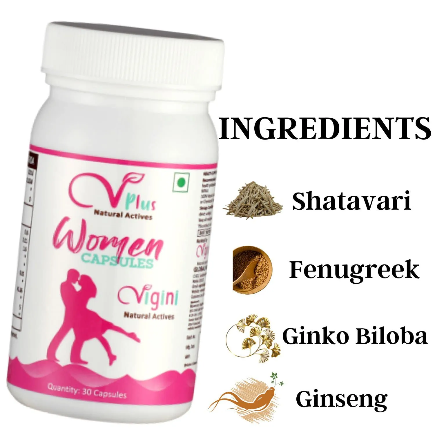 Vigini Natural Actives Performance Women Capsules - Image 2