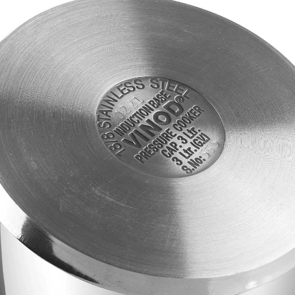 Vinod Stainless Steel Inner Lid Pressure Cooker - Induction Base - Image 9
