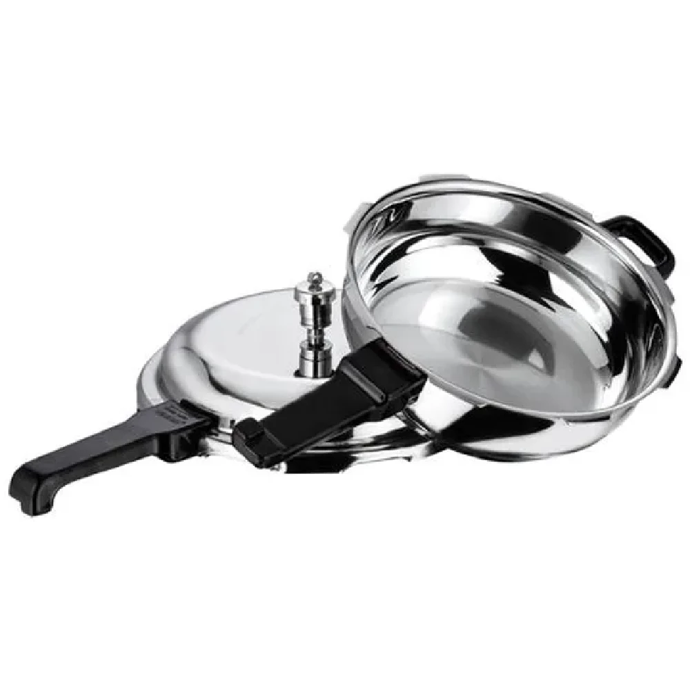 Vinod Stainless Steel Outer Lid Pressure Cooker/Pan - Induction Base - Image 3