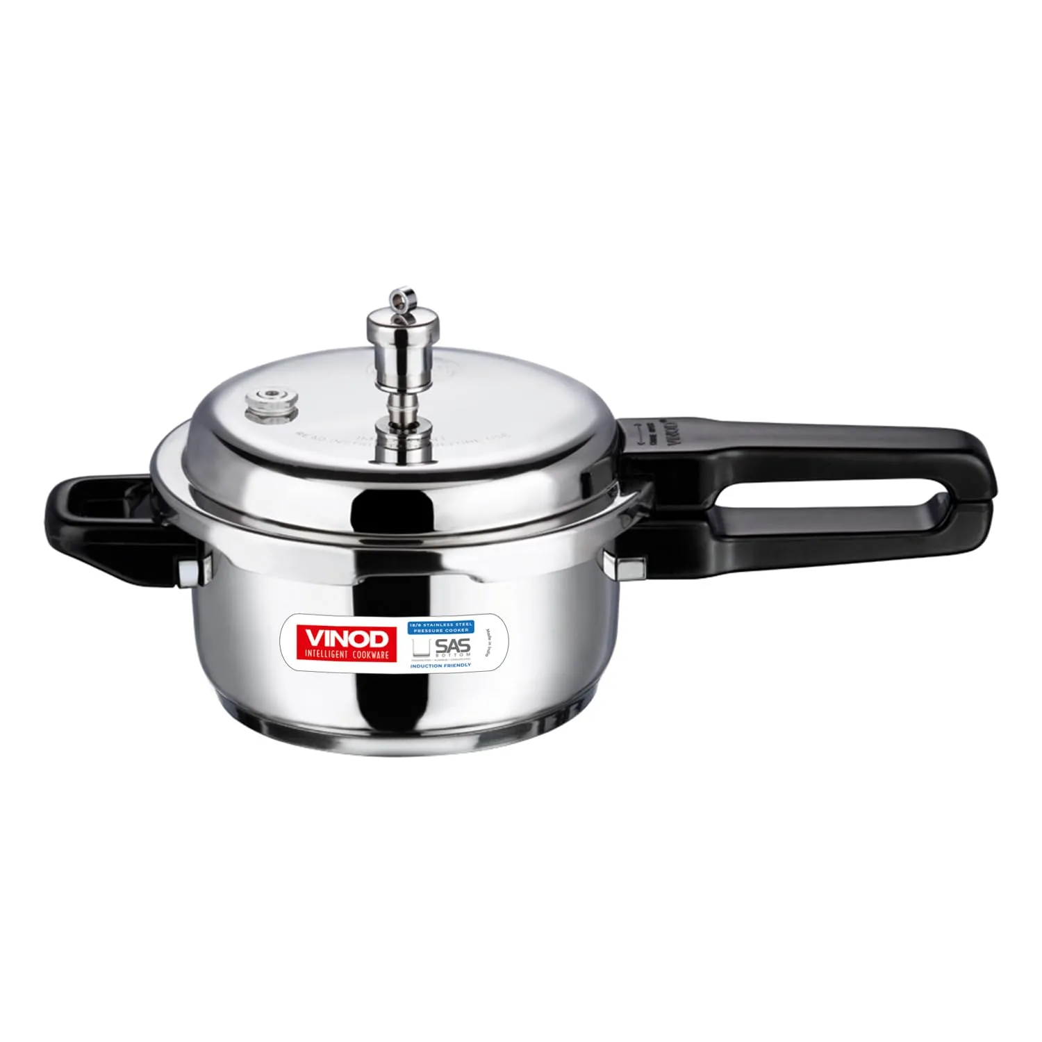 Vinod Cookware 18/8 Stainless Steel Outer Lid Pressure Cooker