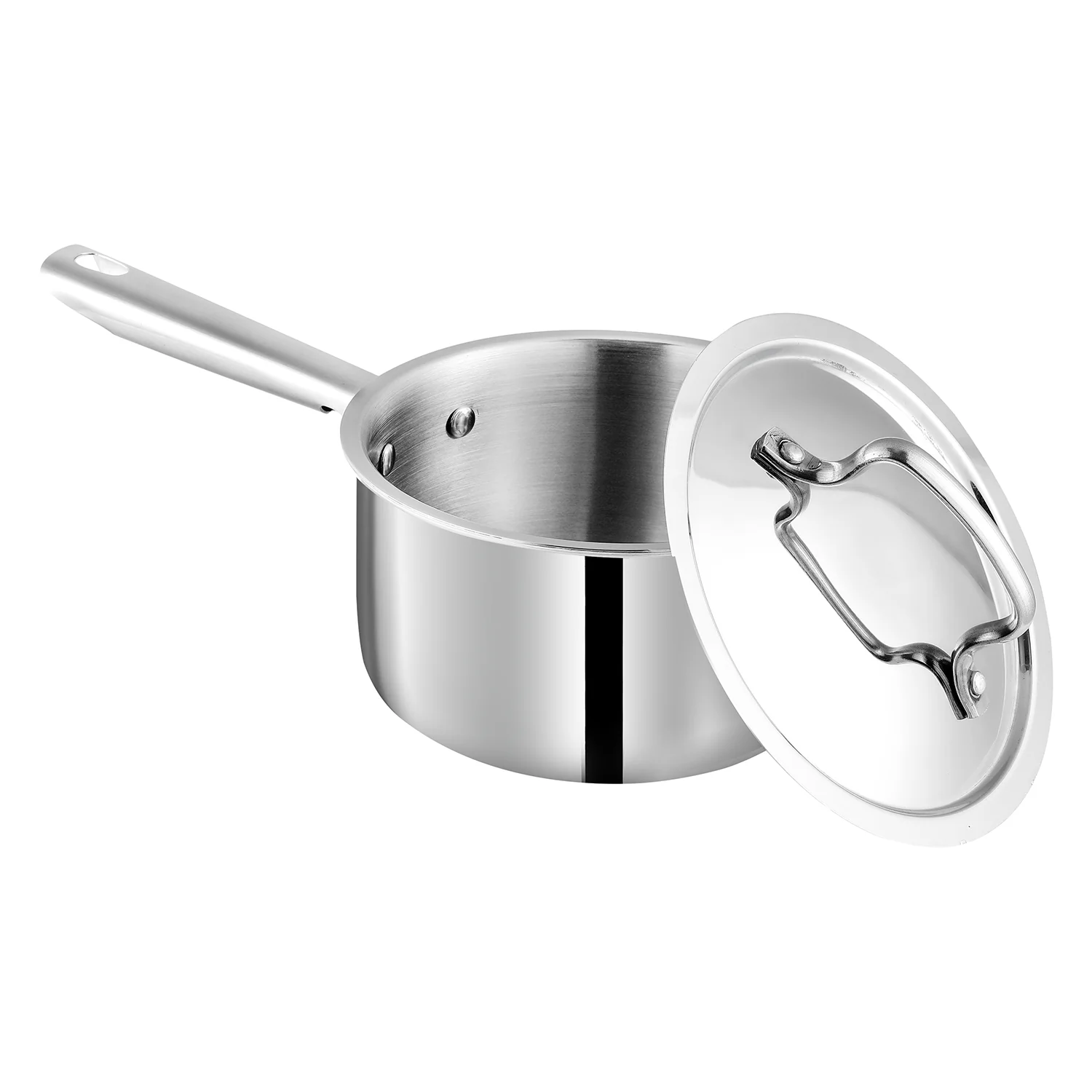 Vinod Cookware Kraft Futuretec Triply Stainless Steel Saucepan (Induction Friendly) - Image 2