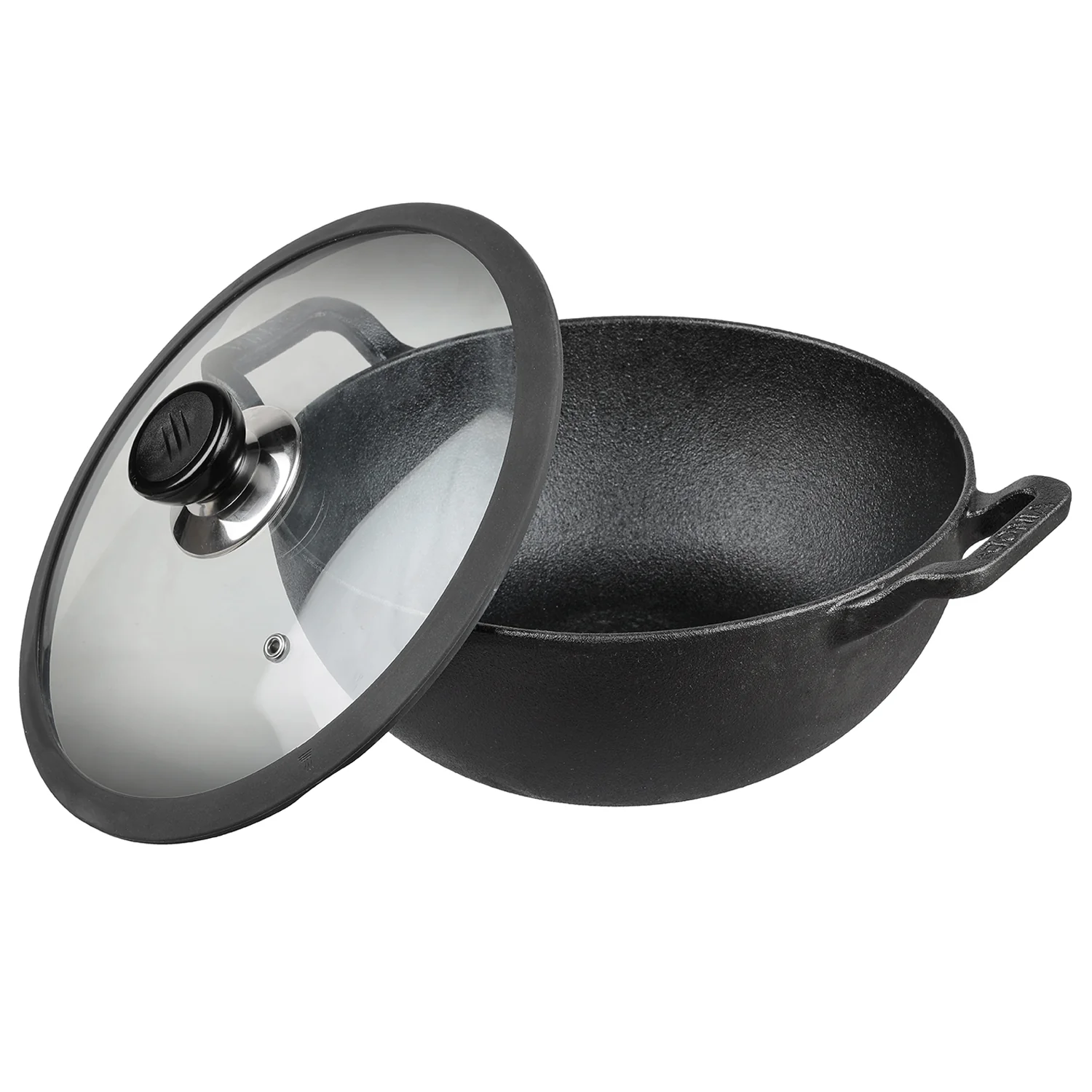 Vinod Cookware Legacy Pre-Seasoned Cast Iron Kadai - Image 1