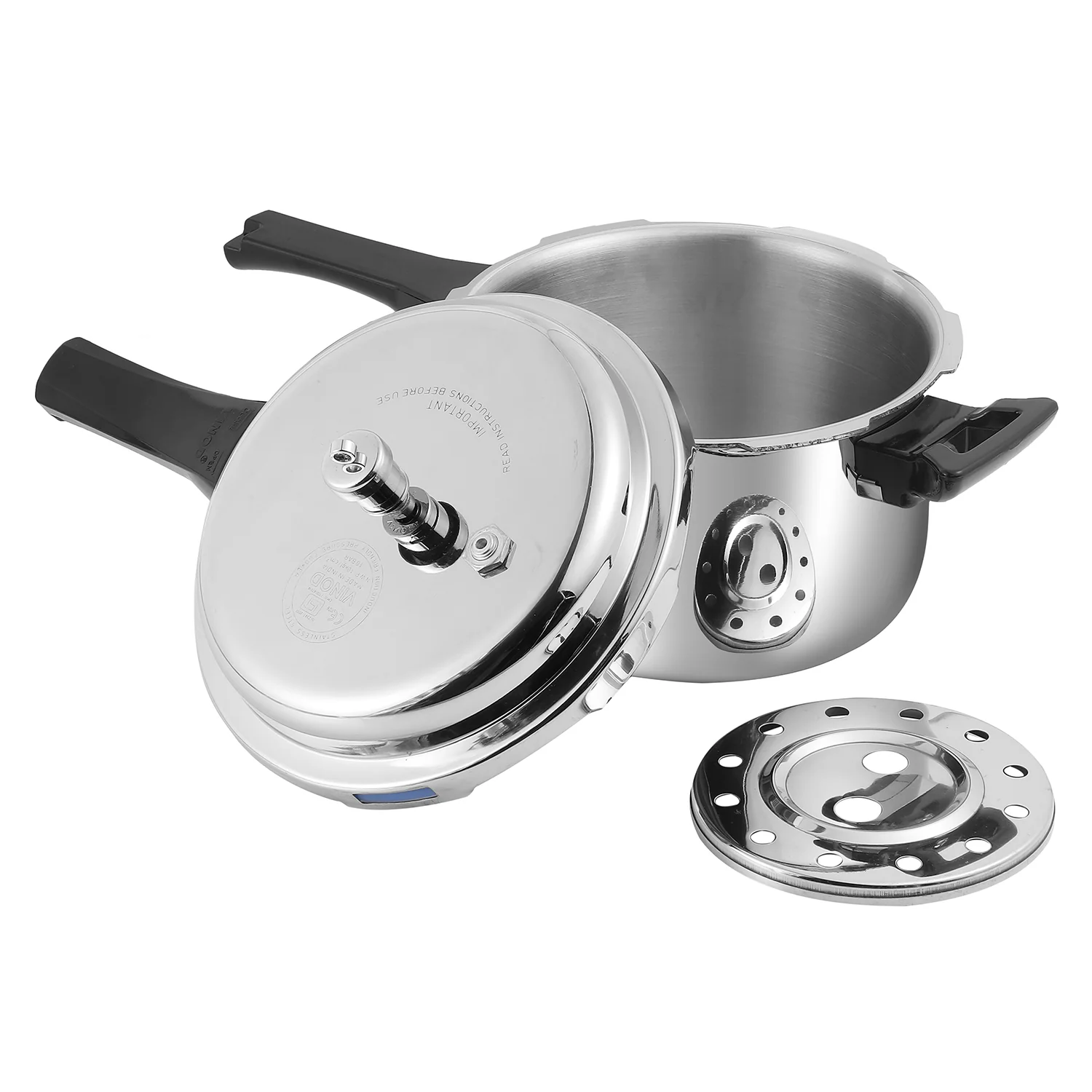 Vinod Cookware Platinum Triply Stainless Steel Pressure Cooker - Image 2