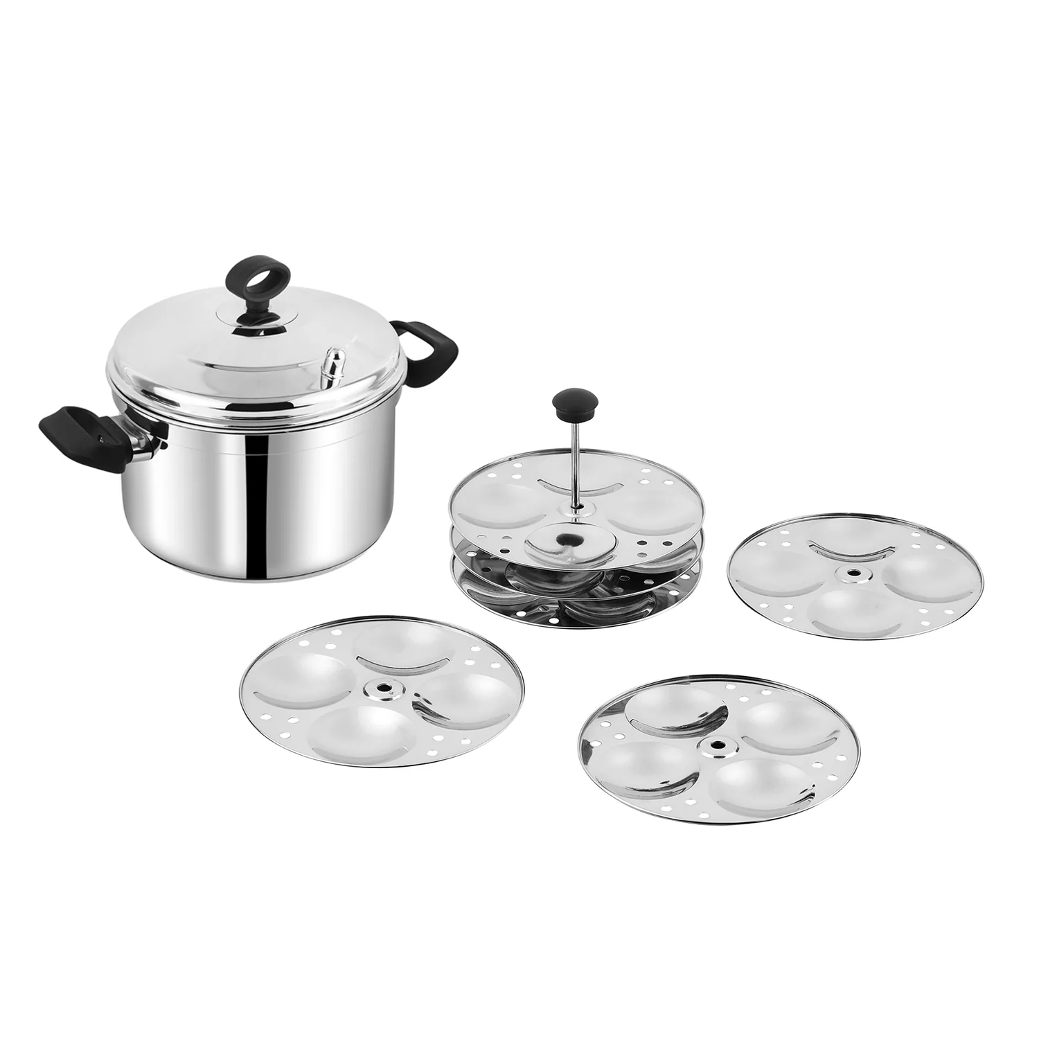 Vinod Cookware Stainless Steel Multi Pot Idli Cooker (Induction Friendly)