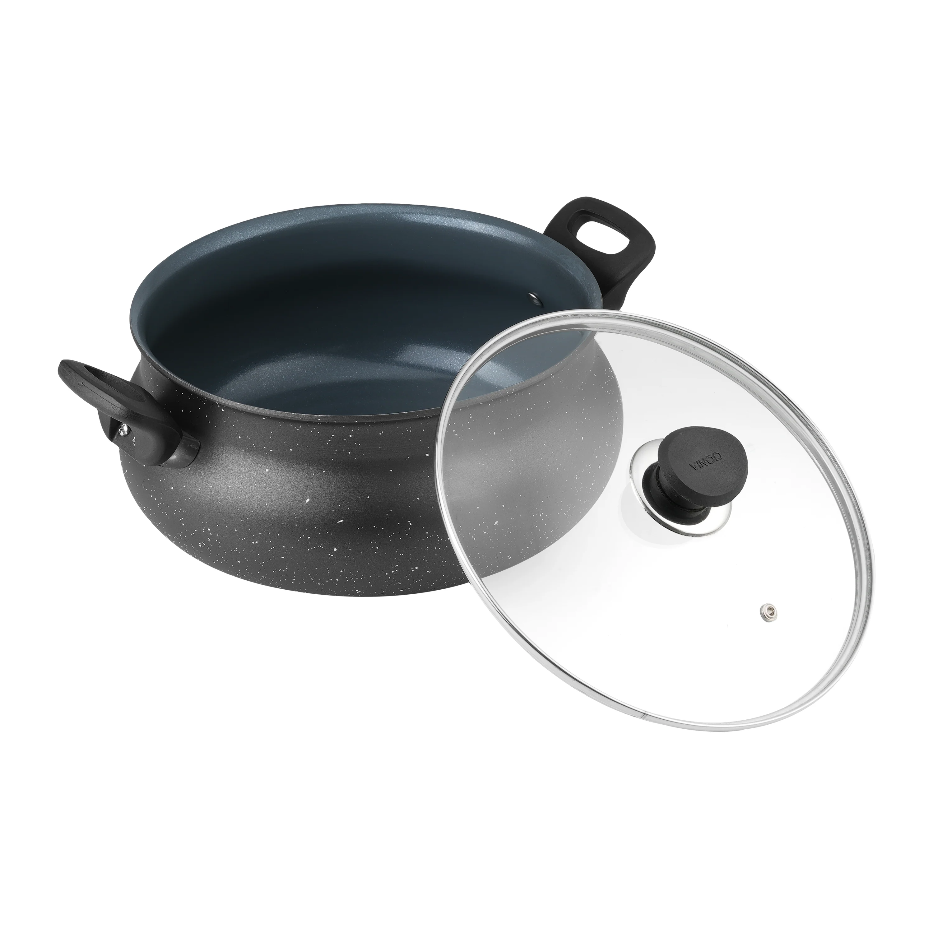Vinod Cookware Zest Ceramica Handi with Lid (Induction Friendly)