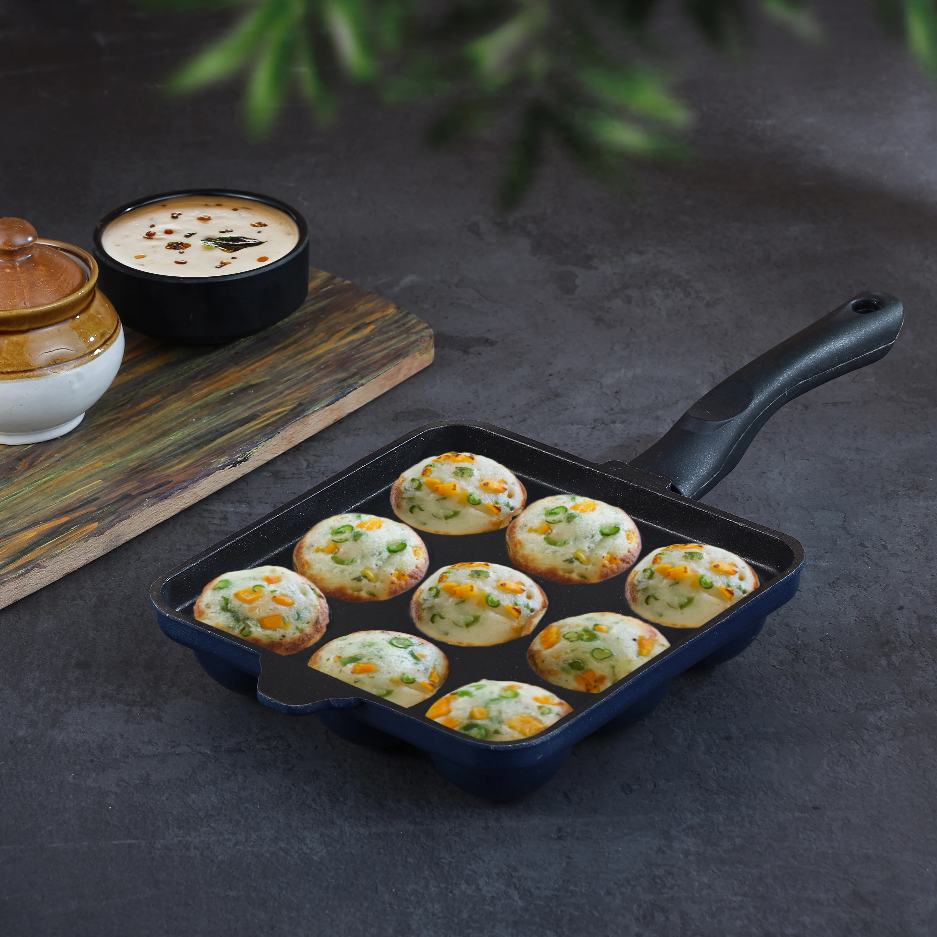 Vinod Cookware Zest Non Stick Paniyarakkal Square – 20 Cm X 20 Cm
