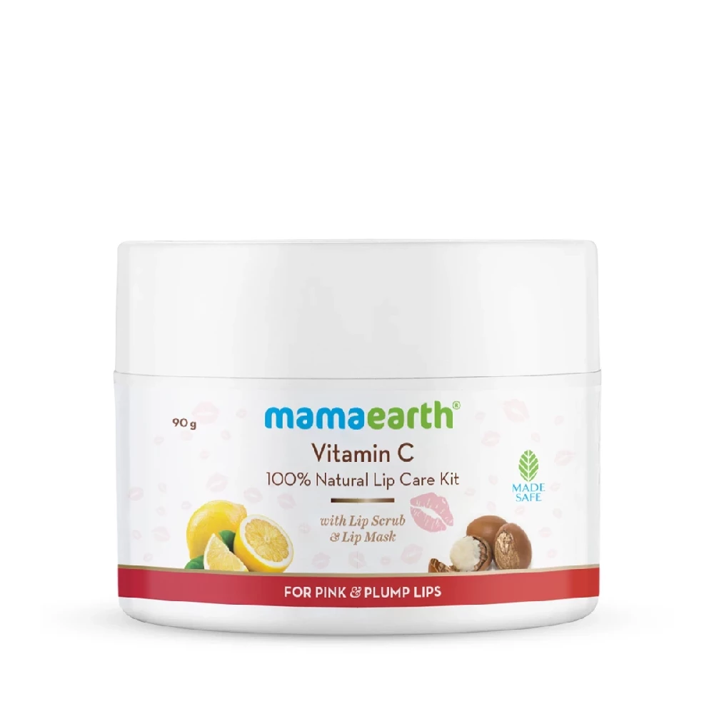 Vitamin C 100% Natural Lip Care Kit With Lip Scrub & Lip Mask For Pink and Plump Lips - Image 7