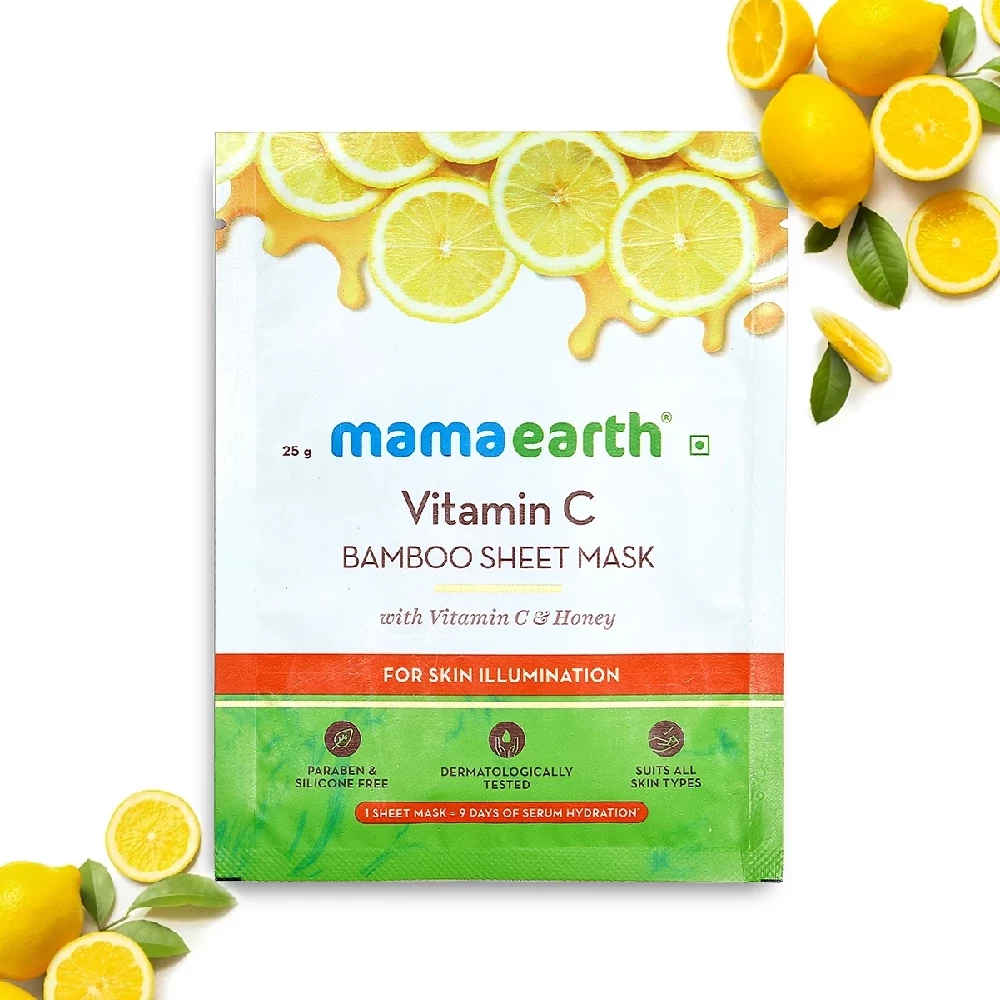 Vitamin C Bamboo Sheet Mask With Vitamin C And Honey For Skin Illumination