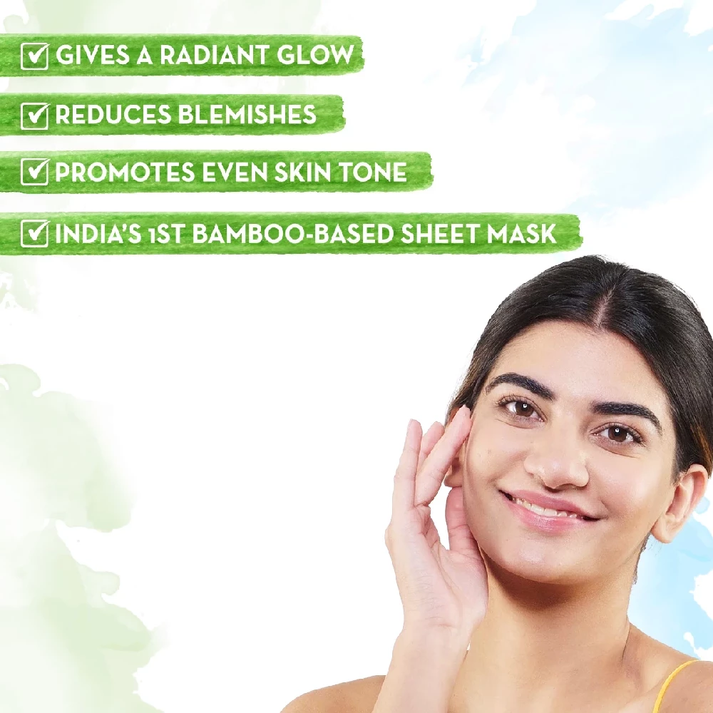 Vitamin C Bamboo Sheet Mask with Vitamin C and Honey for Skin Illumination - Image 2