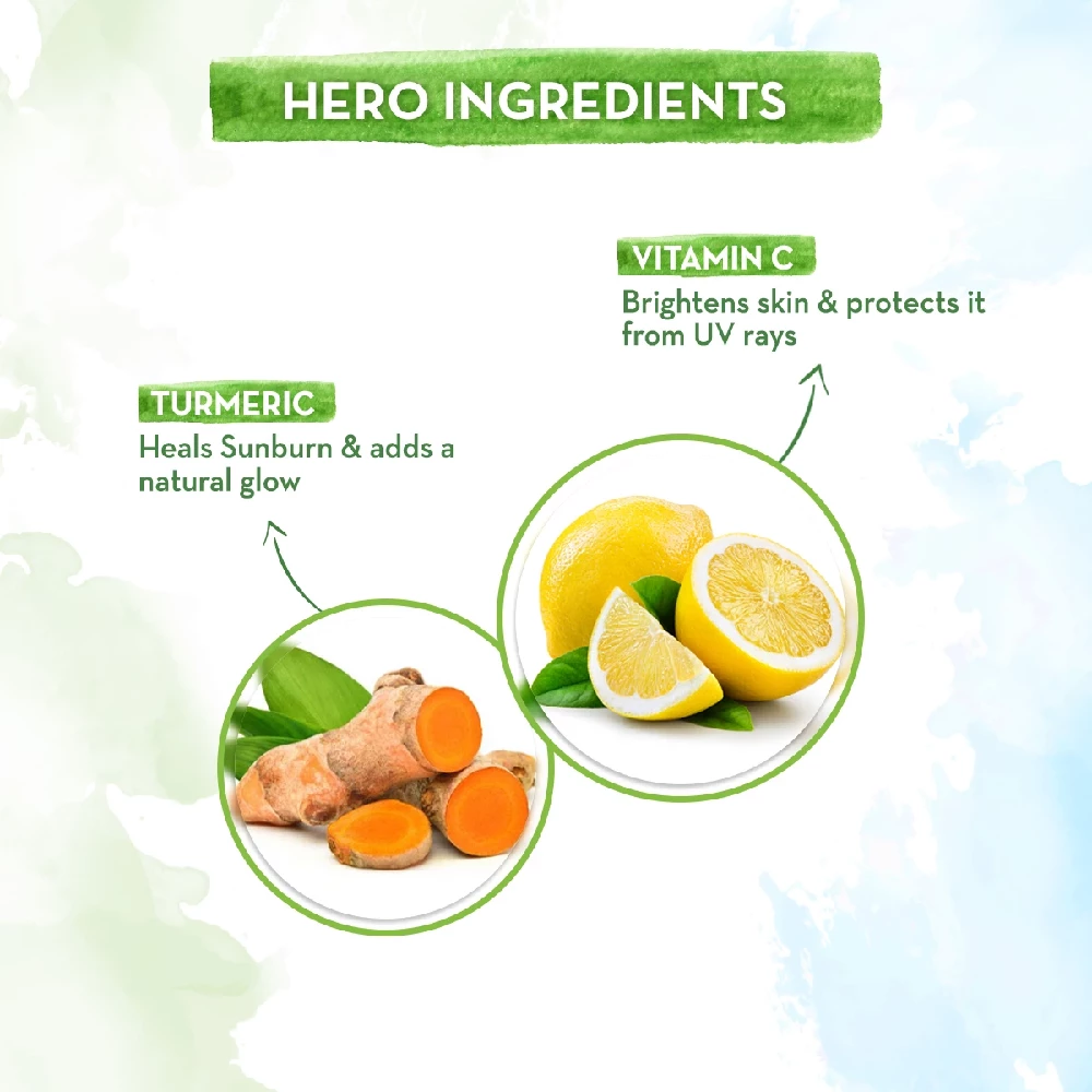 Vitamin C Daily Glow Sunscreen with Vitamin C & Turmeric for Sun Protection & Glow - Image 2