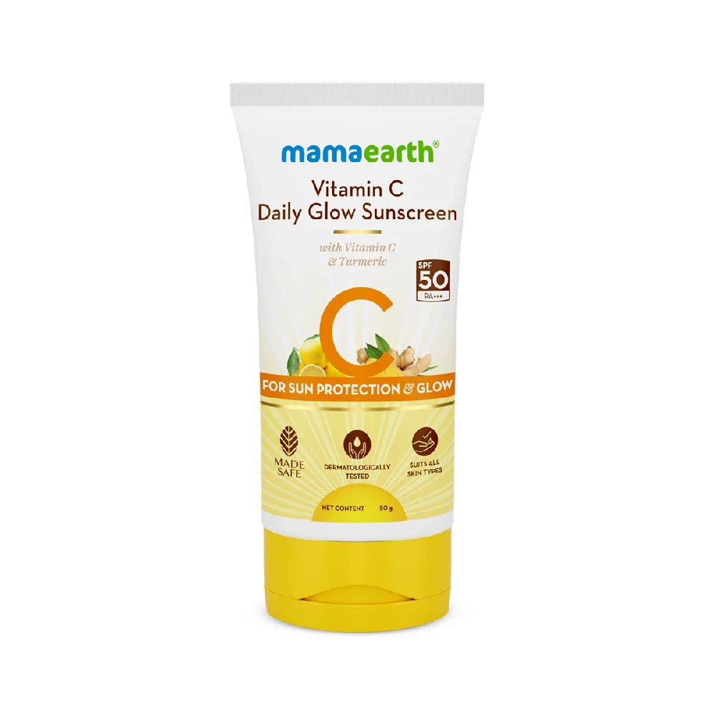 Vitamin C Daily Glow Sunscreen with Vitamin C & Turmeric for Sun Protection & Glow - Image 8