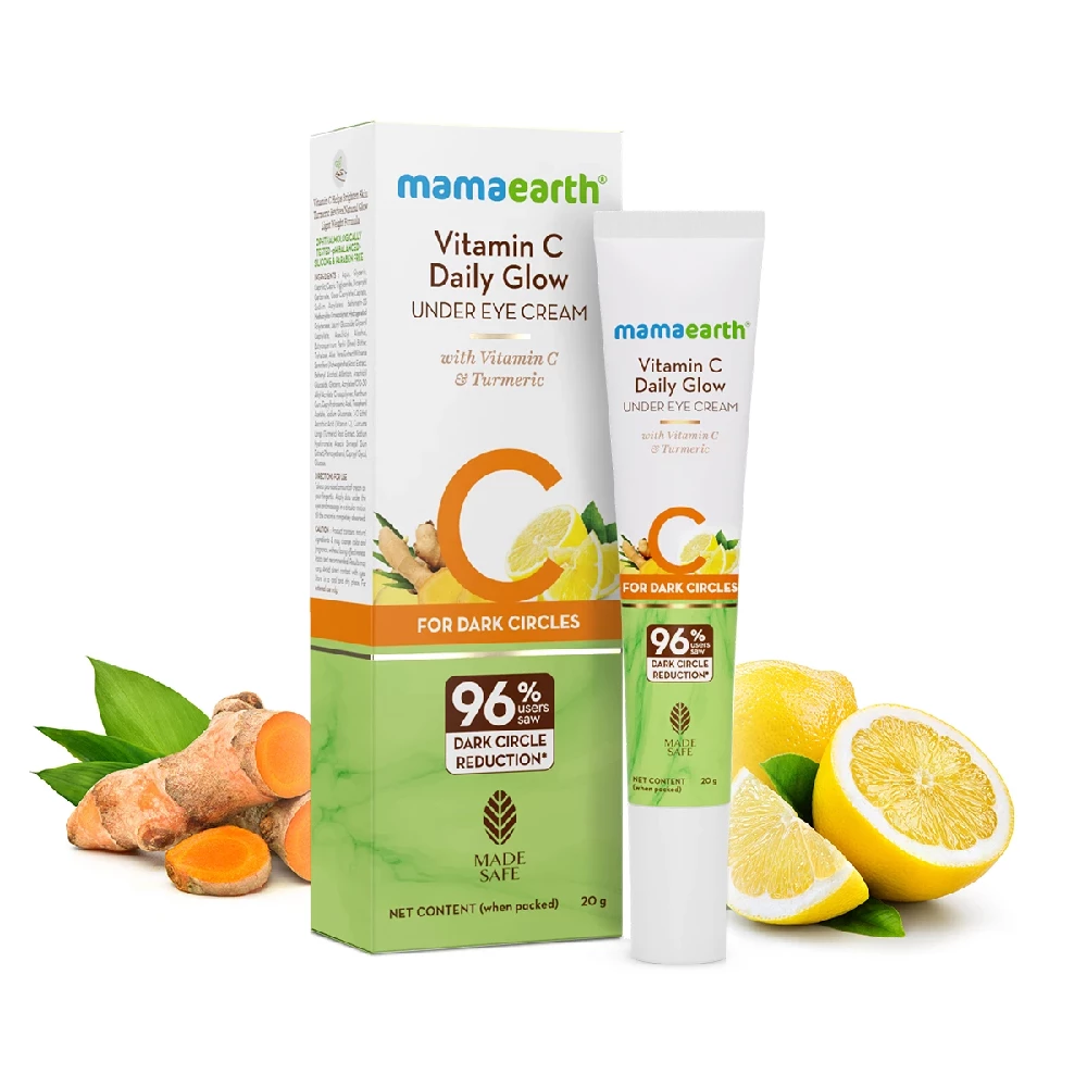 Vitamin C Daily Glow Under Eye Cream With Vitamin C & Turmeric For Dark Circle Reduction