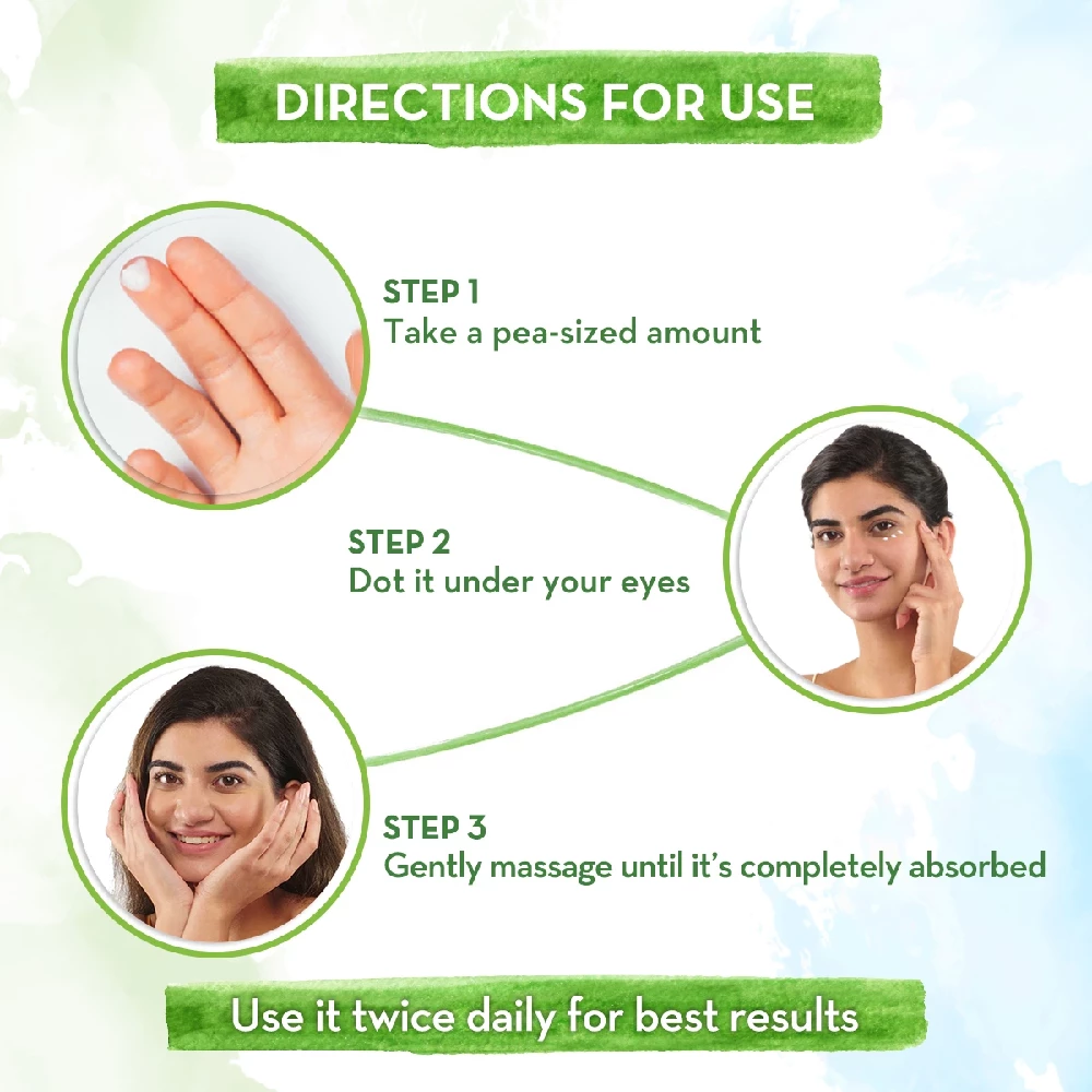 Vitamin C Daily Glow Under Eye Cream with Vitamin C & Turmeric for Dark Circle Reduction - Image 3