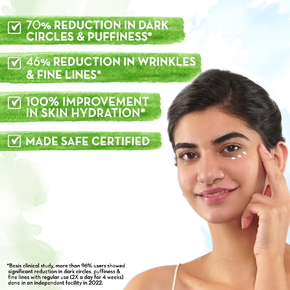 Vitamin C Daily Glow Under Eye Cream with Vitamin C & Turmeric for Dark Circle Reduction - Image 4