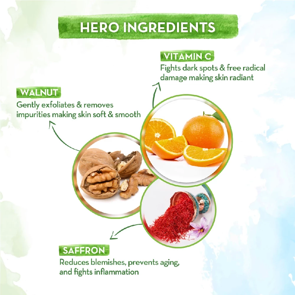 Vitamin C Face Scrub for Glowing Skin, With Vitamin C and Walnut For Skin Illumination - Image 3