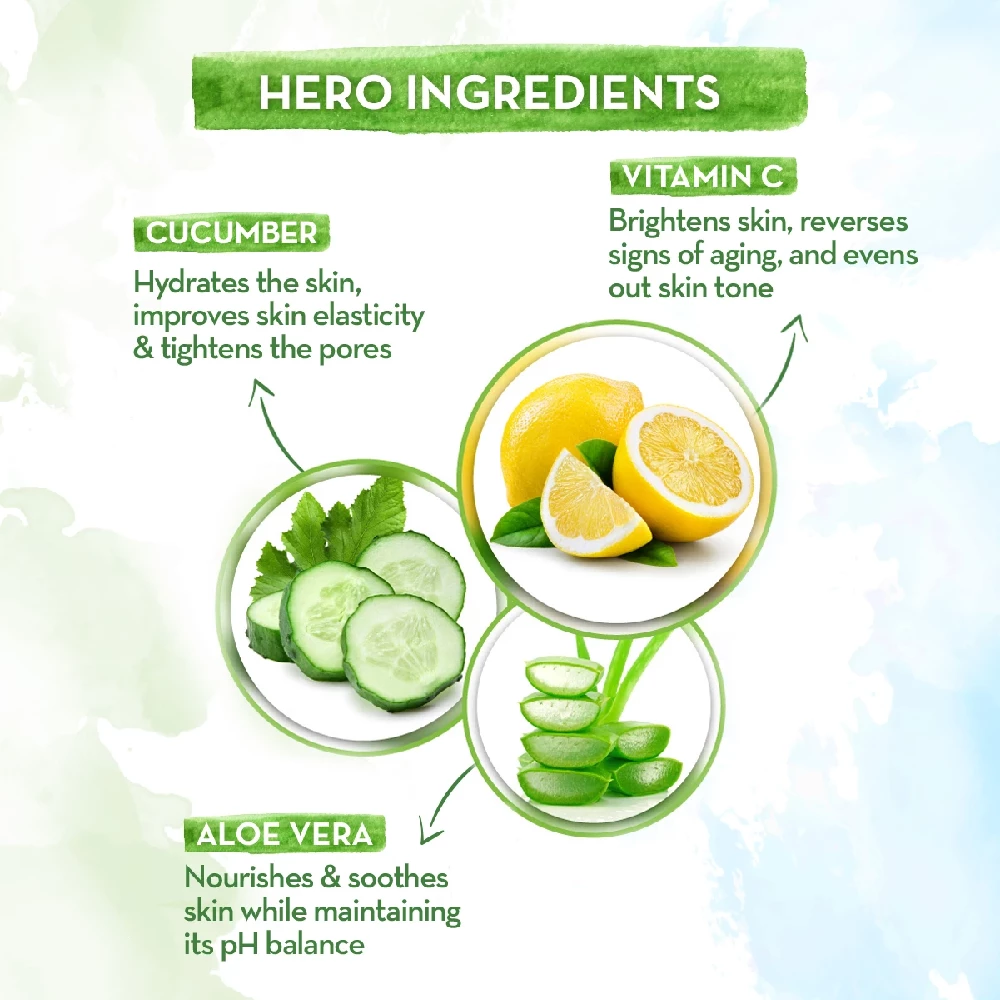 Vitamin C Face Toner with Vitamin C and Cucumber for Pore Tightening - Image 4