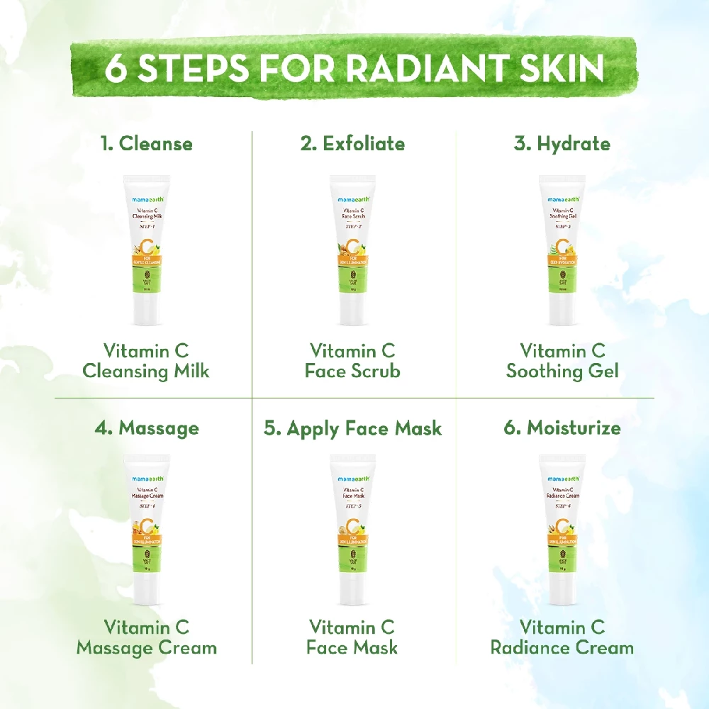 Vitamin C Facial Kit with Vitamin C & Turmeric for Skin Illumination - Image 12