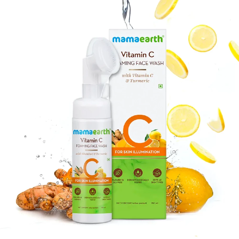 Vitamin C Foaming Face Wash with Vitamin C and Turmeric for Skin Illumination Vitamin C Foaming Face Wash with Vitamin C and Turmeric for Skin Illumination-Pack Size-150ml