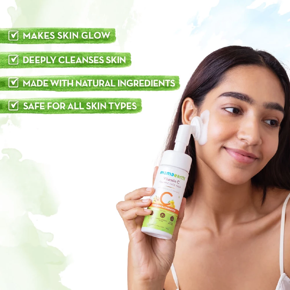 Vitamin C Foaming Face Wash with Vitamin C and Turmeric for Skin Illumination - Image 3