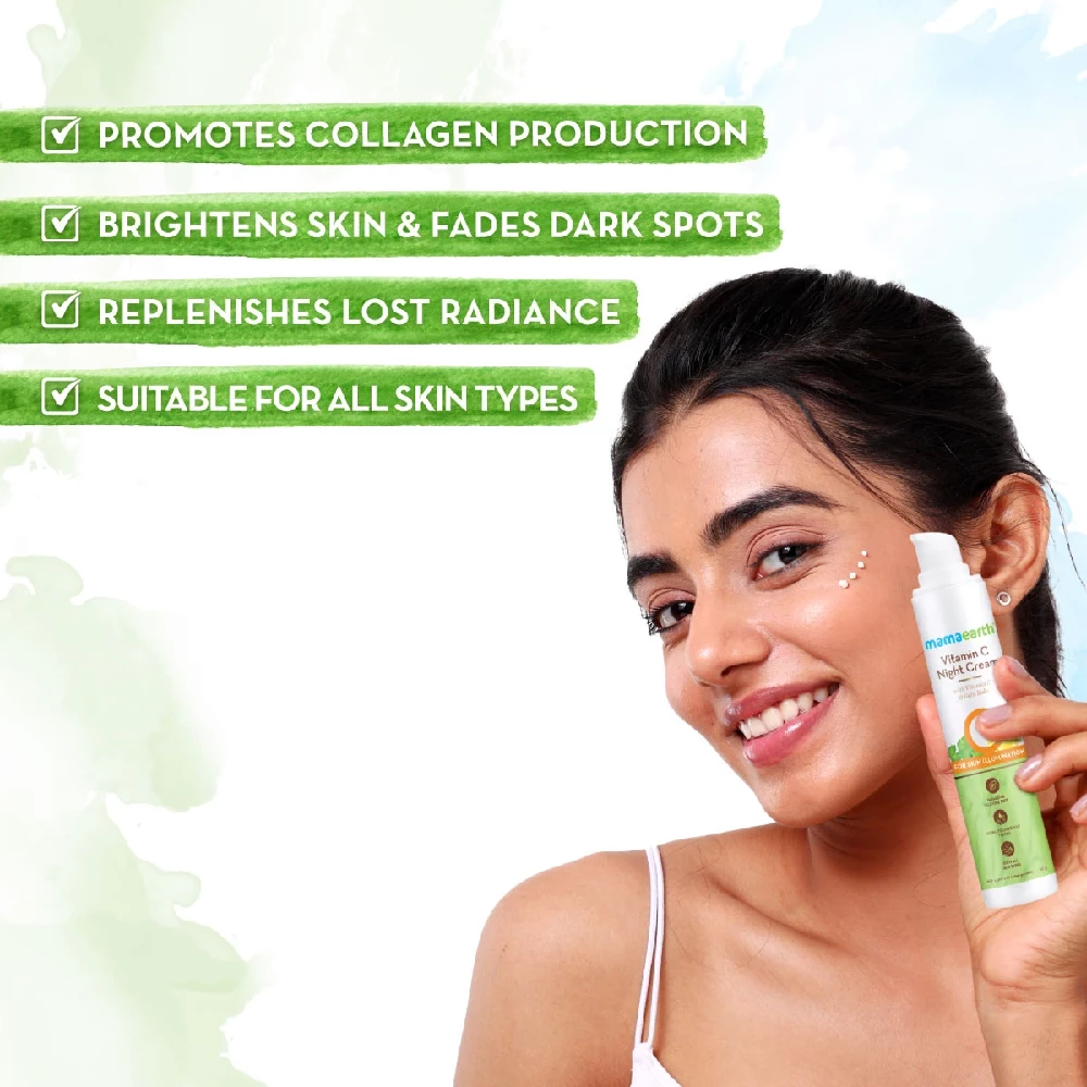 Vitamin C Night Cream with Vitamin C and Gotu Kola for Skin Illumination - Image 2