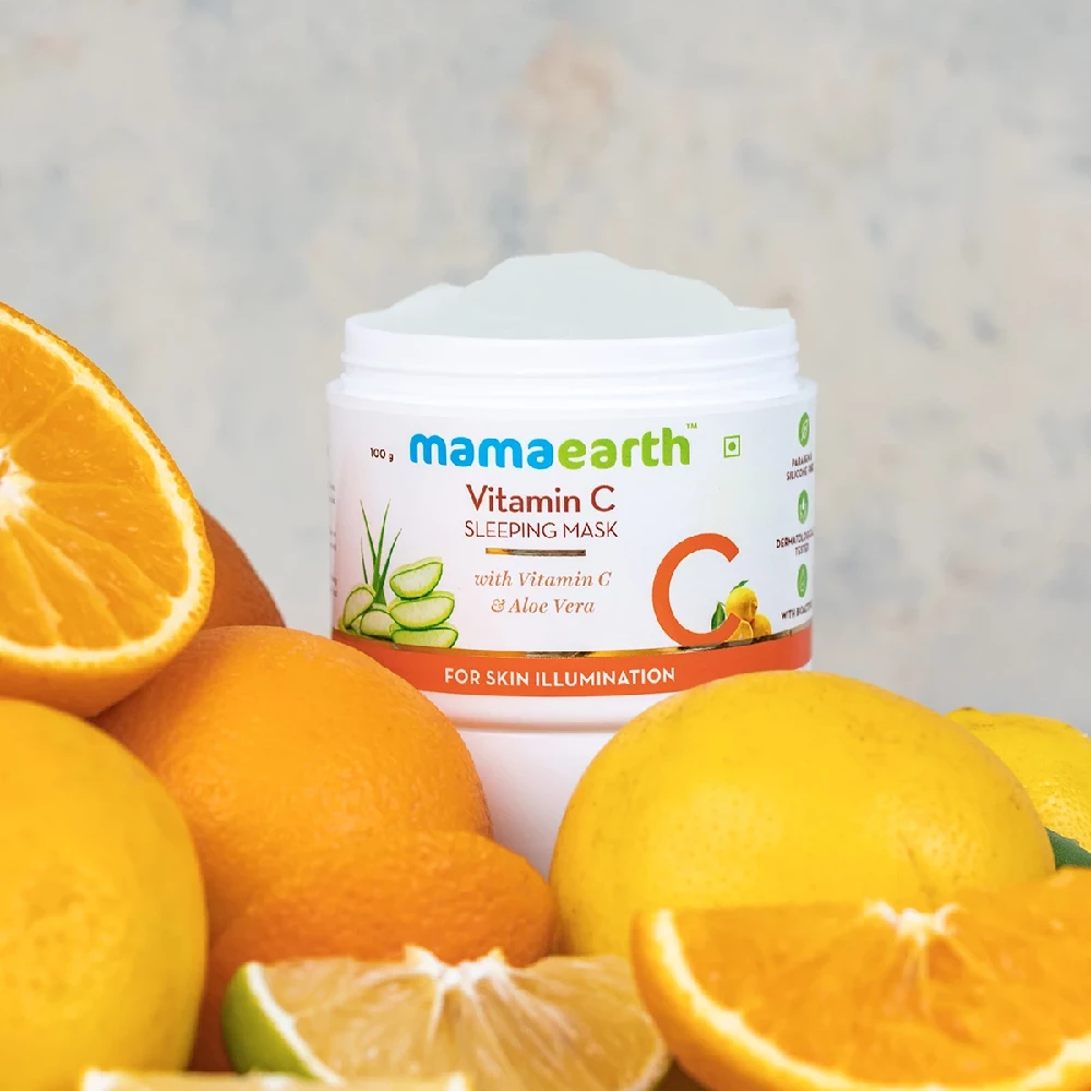 Vitamin C Sleeping Mask with Aloe Vera for Skin Illumination - Image 2