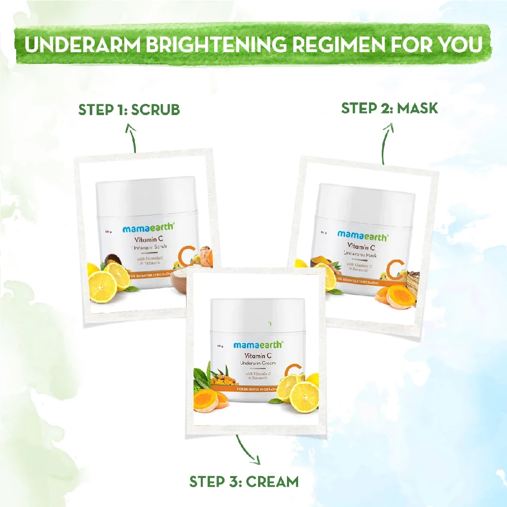 Vitamin C Underarm Scrub with Vitamin C and Turmeric for Brighter Underarms - Image 7