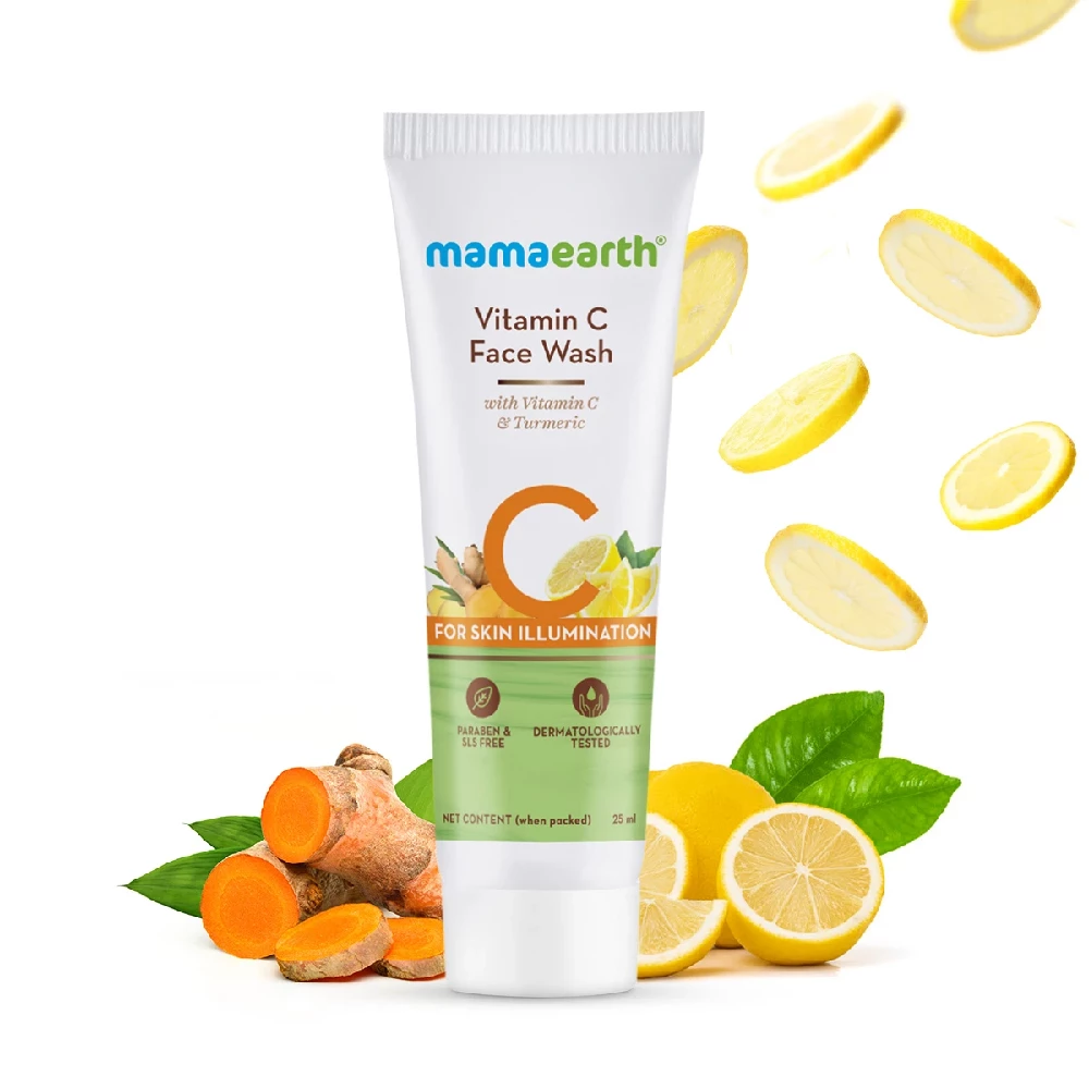 Vitamin C face wash with Turmeric for Skin Illumination Vitamin C face wash with Turmeric for Skin Illumination-Pack Size-25ml