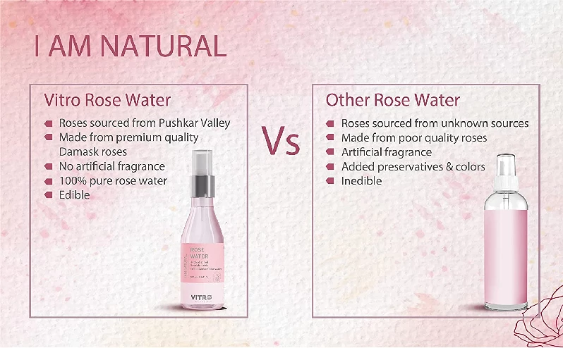 Vitro Rose Water Spray For Face with 100% Pure & Natural - Image 4