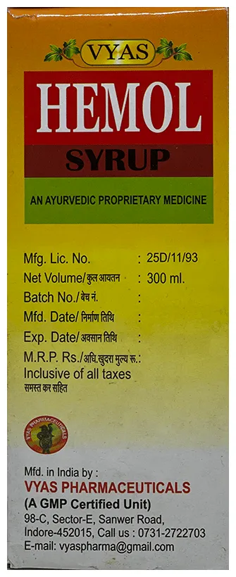 Vyas Hemol Syrup - Image 2