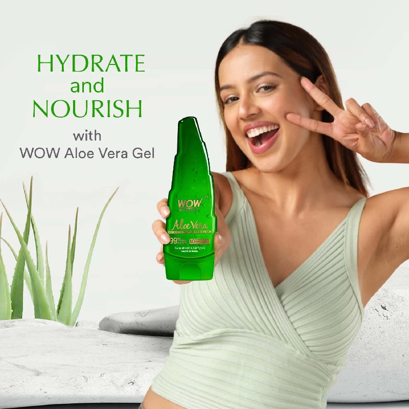 WOW Skin Science Aloe Vera Multipurpose Beauty Gel for Skin and Hair - Image 2