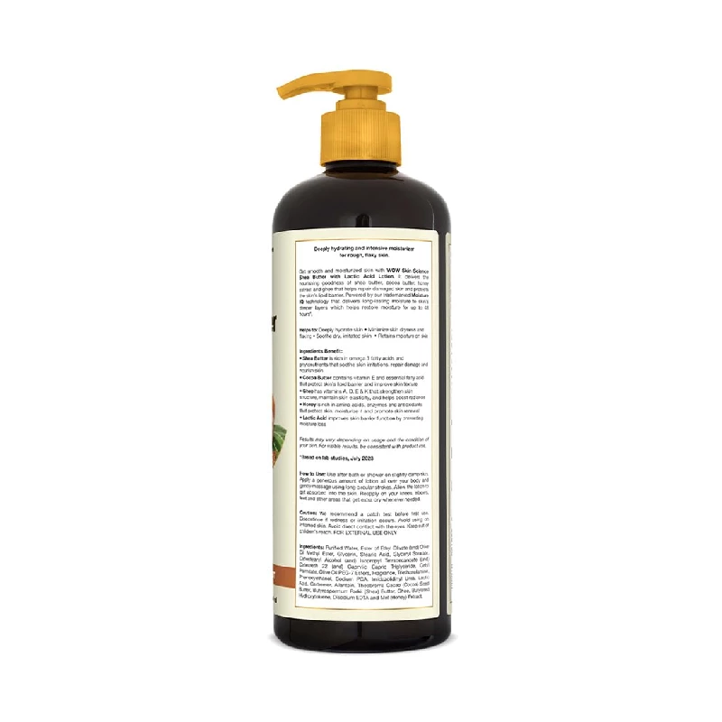 WOW Skin Science Shea Butter and Cocoa Butter Moisturizing Body Lotion - Image 10
