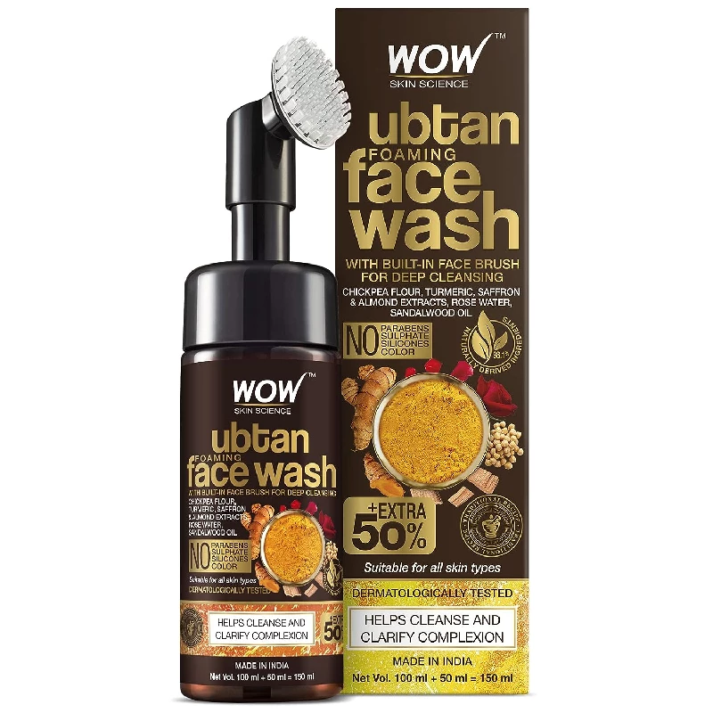 WOW Skin Science Ubtan Foaming Face Wash WOW Skin Science Ubtan Foaming Face Wash-Pack Size-150 ml