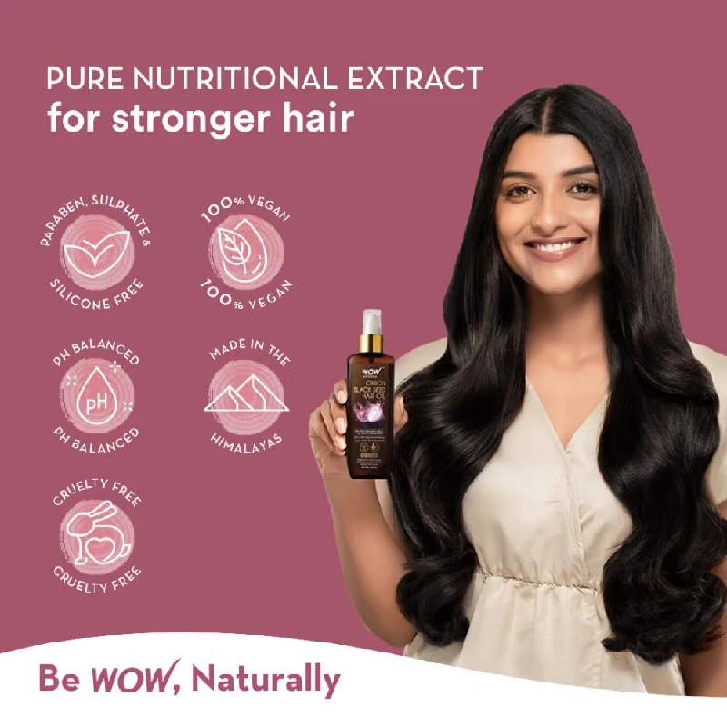 WOW Skin Science Ultimate Onion Oil Hair Care Kit for Hair Fall Control (Shampoo, Conditioner & Onion Hair Oil) - Image 6