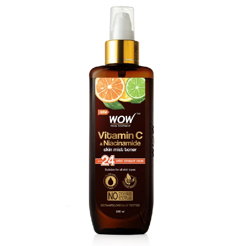 WOW Skin Science Vitamin C Skin Mist Toner WOW Skin Science Vitamin C Skin Mist Toner-Pack Size-200 ml