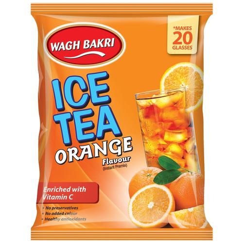 Wagh Bakri Instant Premix Ice Tea - Orange Flavour Wagh Bakri Instant Premix Ice Tea - Orange Flavour--250 g