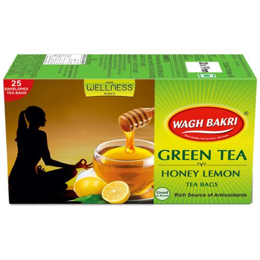 WaghBakri Green Tea - Honey Lemon