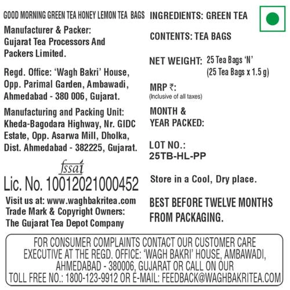 WaghBakri Green Tea - Honey Lemon - Image 7