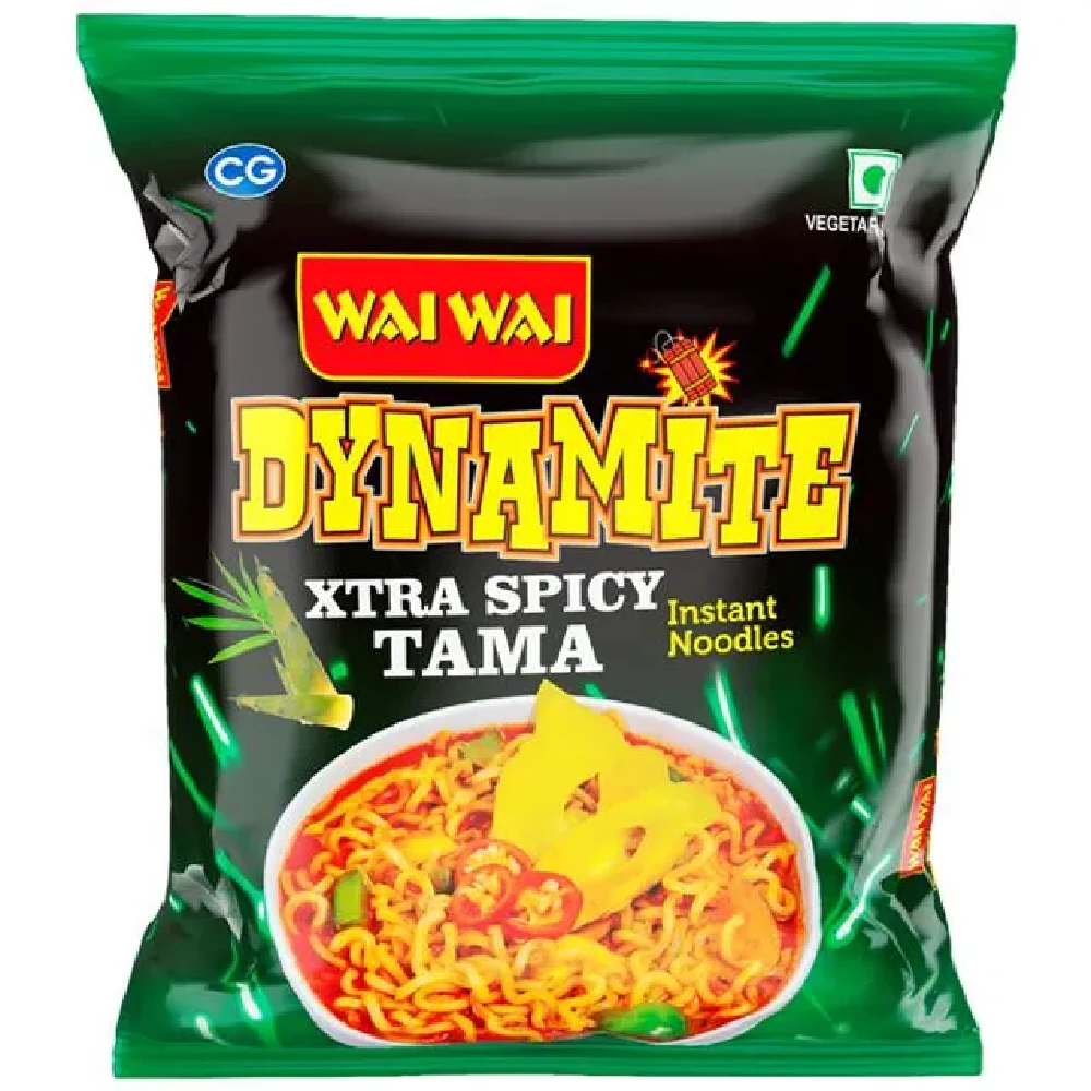 Wai Wai Dynamite - Xtra Spicy Tama Instant Noodles, Super Delicious Wai Wai Dynamite - Xtra Spicy Tama Instant Noodles, Super Delicious-Pack Size-100 g
