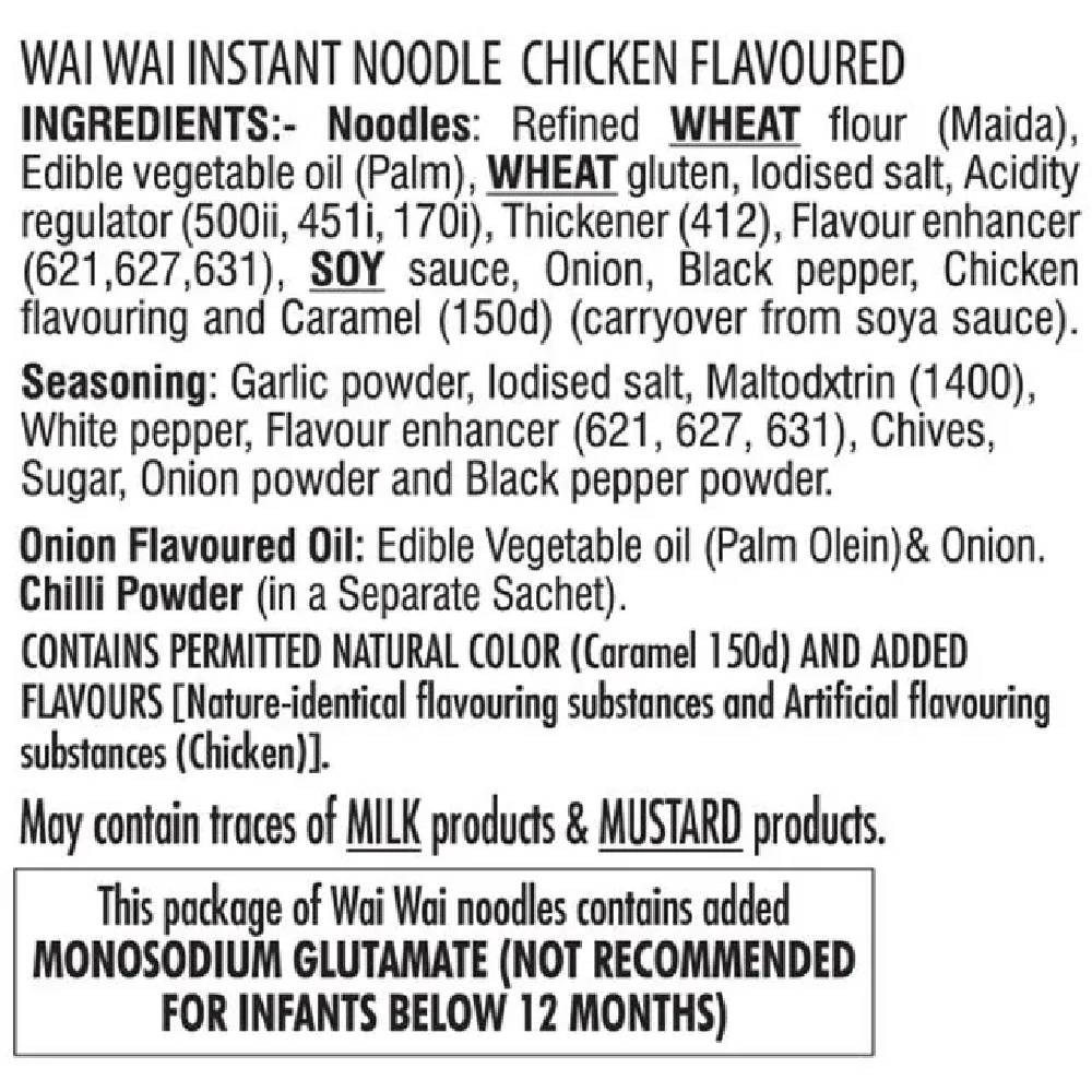 Wai Wai Ready To Eat Chicken Noodles - Image 3