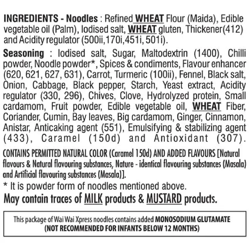 Wai Wai X-Press Noodles - Masala Delight, 6 In 1 - Image 4