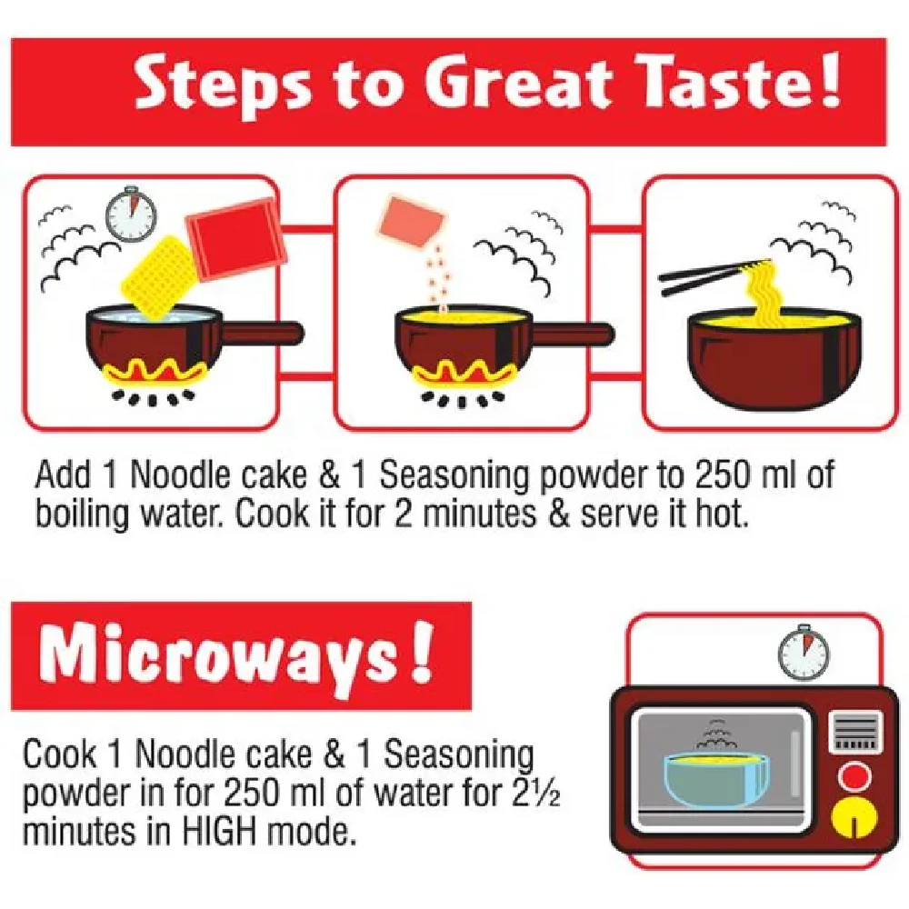 Wai Wai X-Press Noodles - Masala Delight, 6 In 1 - Image 6