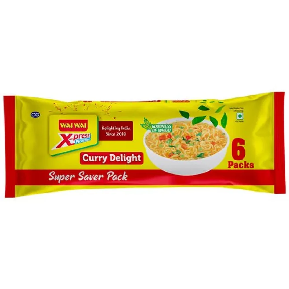 Wai Wai X-Press Noodles Wai Wai X-Press Noodles-Pack Size-330 g (Pack of 6)